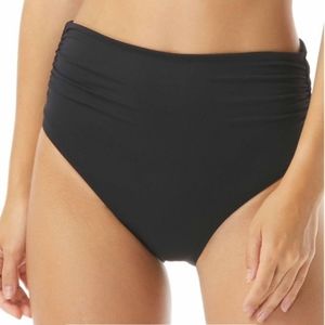 Carmen Marc Valvo Ruched High-Waist Convertible Tummy Control Bikini Bott…